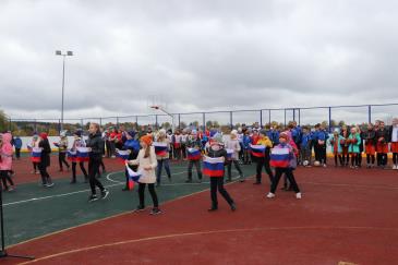 Открытие спортивной площадки, построенной по программе «Газпром – детям» 5
