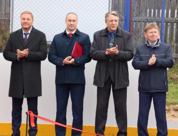 Открытие спортивной площадки, построенной по программе «Газпром – детям» 6
