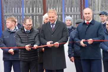 Открытие спортивной площадки, построенной по программе «Газпром – детям» 10