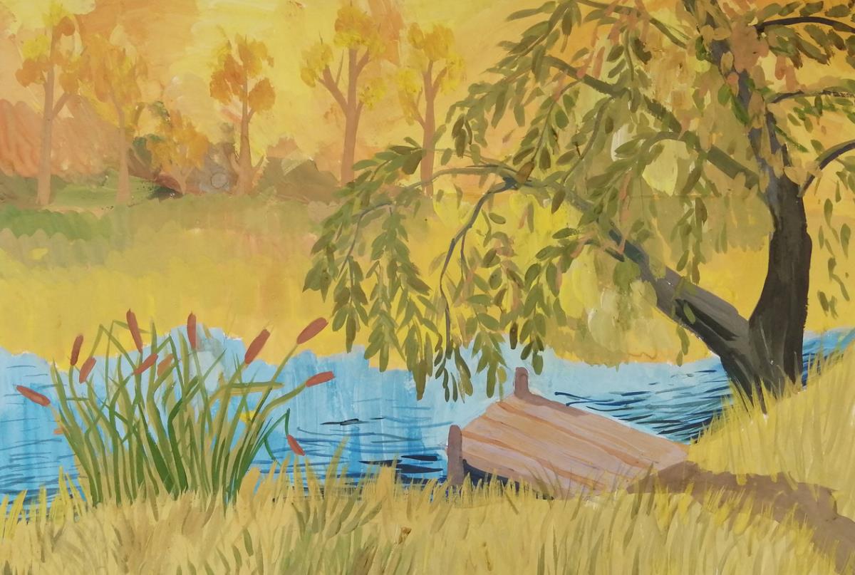 Рисовали осень