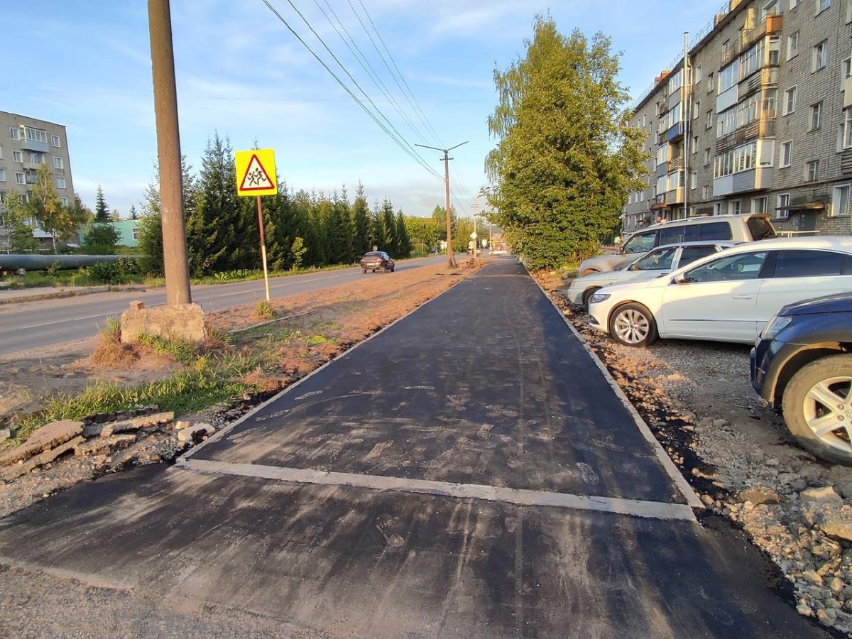 Новые тротуары в центре города