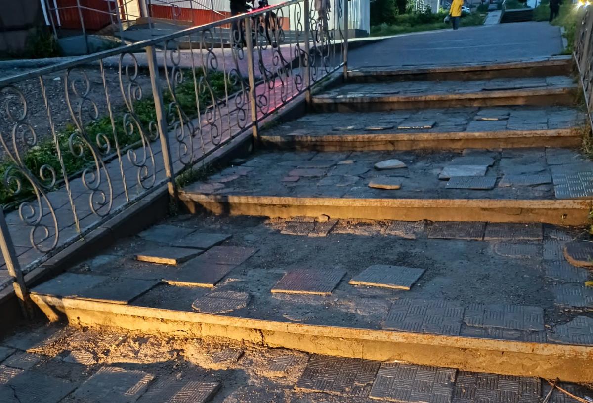 Лестница пришла в негодность